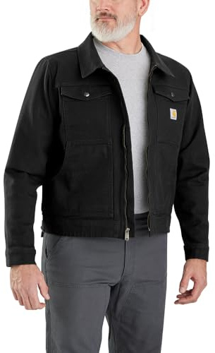 Carhartt Giacca da uomo Rugged Flex Relaxed Fit Duck, nero, Large