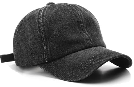 YAMEE Cappello Baseball Donna Denim Traspirante,Cappello con Visiera Uomo Protezione Solare,Berretto Baseball Unisex Estivo Regolabile,Cappellino da Sole Donna Sportivo,Cappelli Donna Semplice Mode