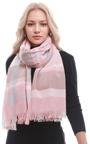 PIOYMEYA Bufanda Mujer Invierno Pashmina Grandes Chal Bufanda Cuadros Manta Pañuelos Cuello