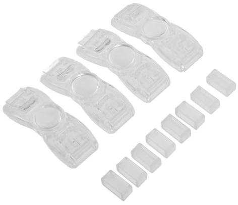 HONMEET Boutons De Lunettes De Natation 4 Pièces Boucles Légères En Plastique Pour Sangles De Lunettes De Piscine Accessoires Résistants Pour Natation