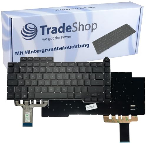 Trade-Shop Original Laptop Notebook Tastatur Deutsch QWERTZ mit RGB-Beleuchtung (Per-Key) kompatibel mit Asus ROG Strix 5R G513 G513Q G513QY G513QM