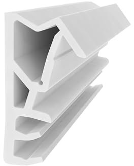 Flügelfalzdichtung für Holzfenster – Weiß - 5 Meter - 12 mm Falzhöhe - Dichtung Flügelrahmen Fenster - Gummiprofil für Holzrahmen