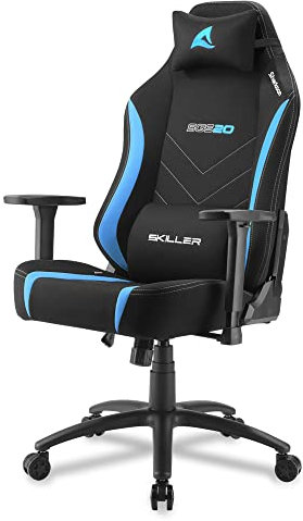 Sharkoon Gaming Stuhl, Legierter Stahl, Schwarz/Blau, Normal, 4044951035021