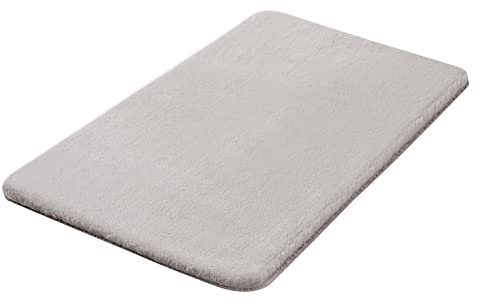 Kleine Wolke Badteppich Cony, Farbe: Silbergrau, Material: 100% Polyester, Größe: 60x100 cm