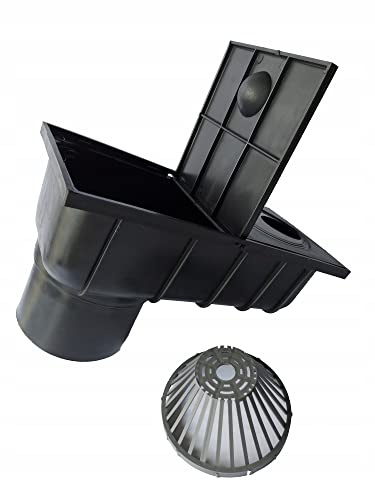 Regensinkkasten Regenrohrablauf Regenwasserablauf Dachrinnenablauf schwarz