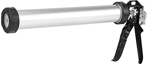 lyrlody Pistola per cartucce di silicone, Pistola applicatrice universale chiusa mit 10 ugelli, 600 ml Pistola per silicone ad aria compressa