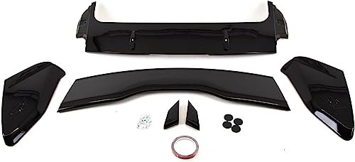 PREZ Auto Heckspoiler für Ford Focus MK3 2011-2018, ABS Dachspoiler Kofferraumspoiler Heckflügel Flügel Lippe Umbauzubehör