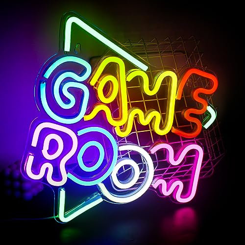 SIGNSHIP Grünes Game Room Neon Schild Led Neon Licht für Wanddekoration USB Powered Bunte gaming zimmer Neonschild Zeichen Kunst Wand Dekor für Schlafzimmer Spielraum gaming deko Jungen Geschenk