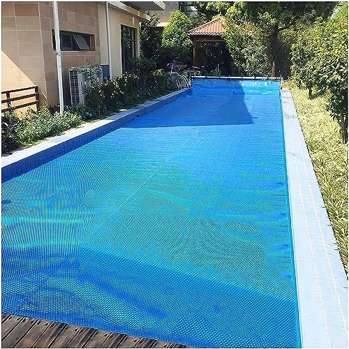 Poolöverdrag 400 mikron bubbelsolskydd regntät termisk filt 3 m x 5 m