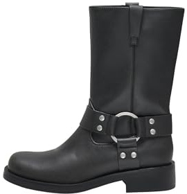 ONLY Femme PU Biker Boot Onlbax-1 Bottes de Motard en polyuréthane, Noir, 41 EU