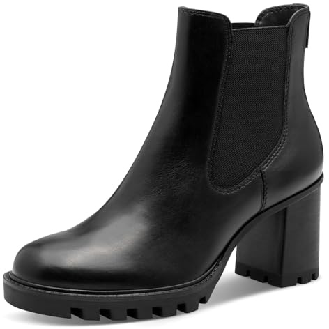 Tamaris Stivali Chelsea da Donna, 1-25371-45, Nero Opaco, 39 EU, Nero Opaco, 39 EU