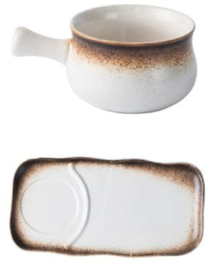 Alipis 1 Pezzo Gestire la ciotola in ceramica moderno portafrutta spuntino piccolo stoviglie scodella colazione piatto di insalata di cibo in ceramica ciotola dal sapore opaco