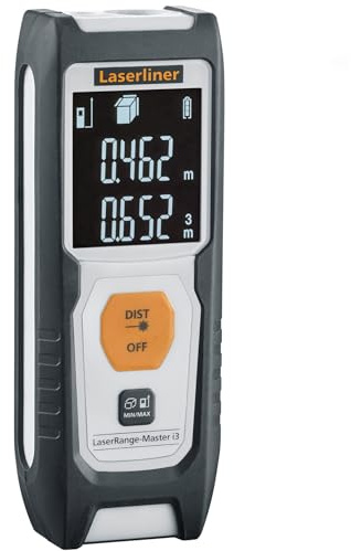 Laserliner Télémètre Laser avec Sacoche et Piles LaserRange-Master i3-30 m Ecoline - Electroportatif et Machine