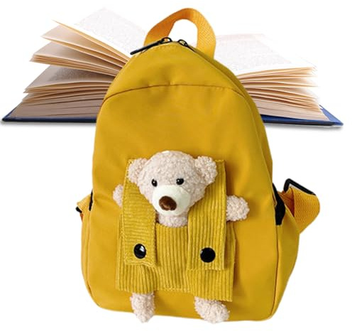 Zaino Per Bambini Zaino Scuola Materna | Borsa A Forma Di Orso 3D Per Bambine Ideale Per Gite All'aperto E Campeggio