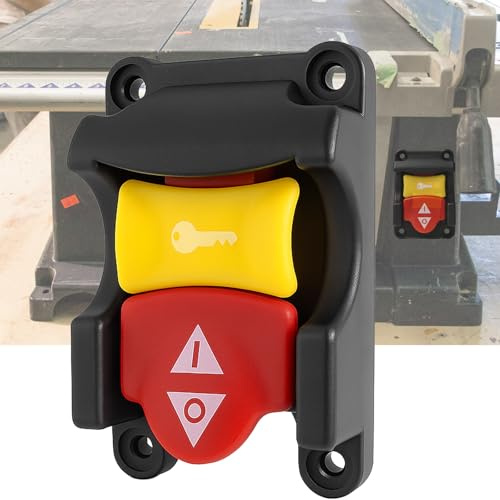 Table Saw Switch Replacement Compatible with Ryobi and Craftsman, Paddle On/Off Switch for Table Saw 125V/250V