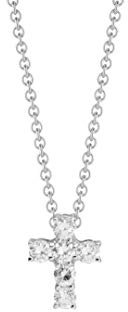 NANA KAY Very Petite Halskette Kreuz Silber mit Zirkonia ST447