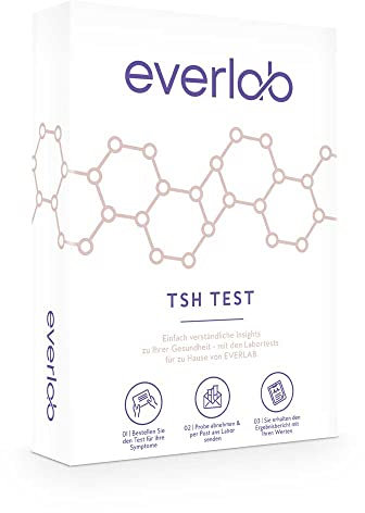 EVERLAB Test TSH – Controllare il valore della tiroide importante TSH rapidamente e facilmente | Test ormonale | Auto-test per la casa