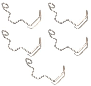 LeeQinersw 5 Protectores de Dedos para Máquina de Coser, Piezas de Bricolaje, Prácticos, de Metal, de Calidad, con Aguja de Seguridad.