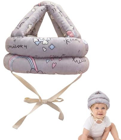 ARYIMYDP 1 x Baby Head Protector Helmet, Ideal for Crawling, Running and Playing, Lightweight Protection with Soft