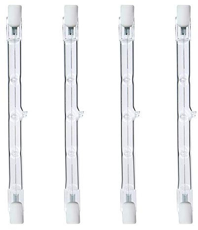 Comyan 200W Equivalent R7s Linear Halogen Floodlight 3100lm 2700K J118 Security Light Bulb 118mm Length, Dimmable - 4Pack