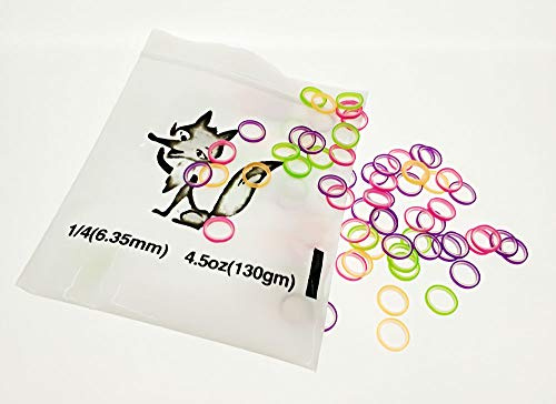 Elásticos ortopédicos multicolores de 1/4 de pulgada 4,5 oz Neon Heavy Force Placa para dientes Dientes Banda para Gap (1 bolsa – 100 unidades)