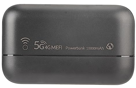 4G LTE-router, mobil hotspot 5G bärbar olåst WiFi nedladdningshastighet upp till 300 Mbps trådlös 4G USB-modem 10000mAh uppladdningsbart batteri router stöd 10 användare