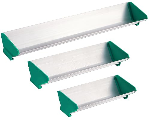 Zonon 3 Pcs Dual Edge Aluminum Emulsion Scoop Coater for Silk Screen Printing Coating Tool 8'' 10'' 16'', Screen Printing Supplies, 3 Sizes