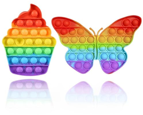 2 PCS Fidget Popper, Cute Design Fidget Toys, Poppet Fidget Toy, Suitable for Reducing Anxiety Relieving Stress Restoring Mood Adding Fun and Creating Comfortable Range