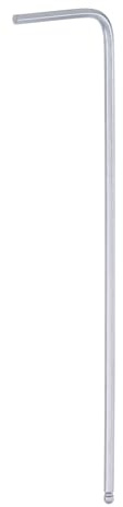 QUARKZMAN Llave Hexagonal con Cabeza Esférica de 1.5mm en Forma de L, Llave Métrica de Brazo Largo de Acero de Cromo Vanadio para Reparaciones en el Hogar, Tono Plateado