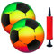 ZBHDEYG 2 Pezzi di Calcio Gonfiabile, 1 Tubo Gonfiabile, Calcio Gonfiabile da Spiaggia, Calcio da Gioco al Coperto, Giocattolo da Calcio Gonfiabile per Bambini