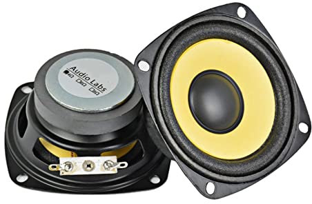 RZQMPV 2PCS Altoparlanti portatili audio da 3 pollici Full range 4 ohm 10 w Sound amplificatore altoparlante multimediale altoparlante multimediale Fai da te Home theater Diffusore da scaffale