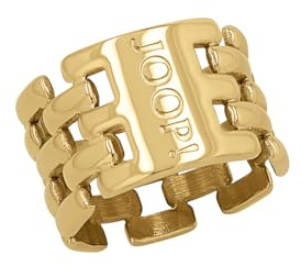 JOOP! Ring Edelstahl Damen Ringe, Gold, Kommt in Schmuck Geschenk Box, 2038979