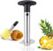 Coupeur d'ananas en acier inoxydable, Éplucheur d'ananas, coupeur d'ananas, dénoyauté avec poignée amovible, amélioré, coupeur de fruits à la maison