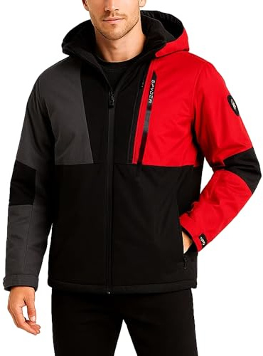Spyder Herren-Schneejacke – warme isolierte Winterjacken für Herren – gemütliche Herren-Skijacke mit abnehmbarer Kapuze, Größe S-XL