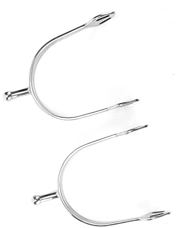 Yctze Espuelas de Acero Inoxidable Espuela Inglesa Redonda Inofensivo para los Amantes de la Equitación, Correas, Ayuda de Entrenamiento Suave - Deportes y Aire Libre/Deportes//Ecuestres/Cultivos,