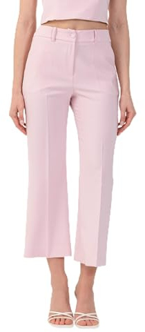 Kocca - Pantalón de corte Cropped con pliegue para mujer, modelo: P26RPF0074ACUN3072, Rosa, 44