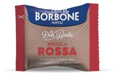 Kaffeekapseln kompatibel mit Lavazza Espresso-Maschine A modo mio, Caffé Borbone, miscela rossa (rote Mischung), Stückzahl 50, 100, 200, 300, 400, 500 100 Miscela rossa