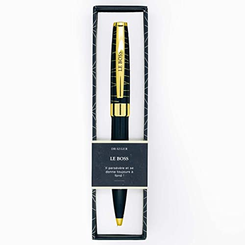 Draeger Paris - Penna a sfera retrattile + scatola regalo LE BOSS