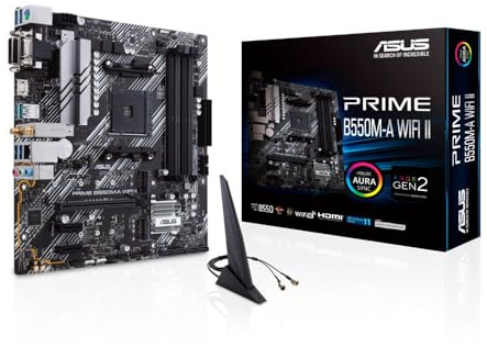 Asustek computer Prime B550M-A WiFi II//AM4 B550 Dual M.2 WiFi Aura MB