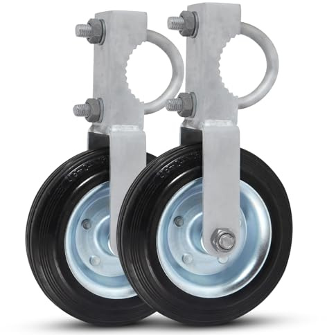 6 Gate Helper Wheels for Metal Swing Gate with 1-5/8 Thru 2 Gate Frames