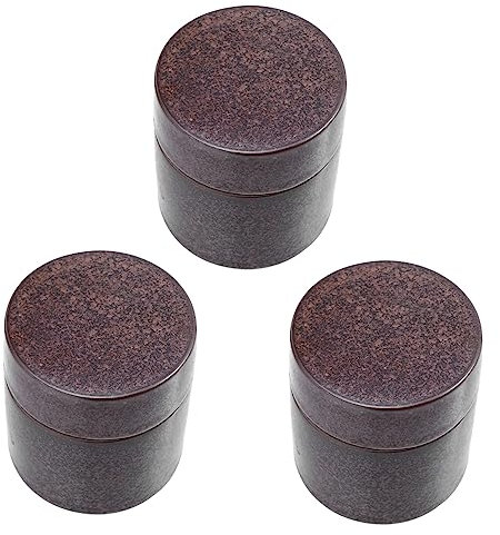 IMIKEYA 3pcs Japanese Wake up Tea Pot Terrarium Containers for Food Glass Airtight Coffee Container Ceramic Tea Canister Tea Storage Can Key Covers Travel Ceramics Zen Jar