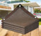 Toile Ombrage 4x3 6x4 Pergola Filet Ombrage Toile d'ombrage 90% Anti-UV Auvent de Voiture Protection Contre Le Vent pour Jardin Balcon Garage Ferme Voitures Poulailler,brown-4x5m