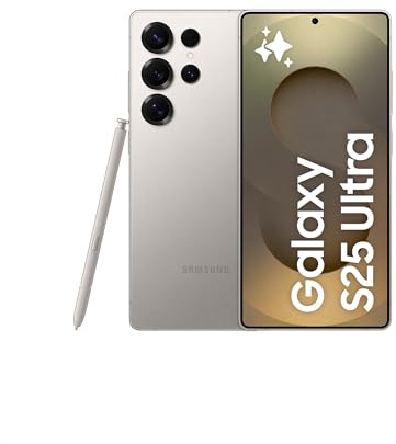 Samsung Galaxy S25 Ultra 512GB Teléfono Móvil con IA, Galaxy AI, 12GB RAM, Cámara 200MP, Dual SIM, IP68, Garantía del Fabricante 3 Años + 1 Año Extra, Titanio Gris (Versión Española)