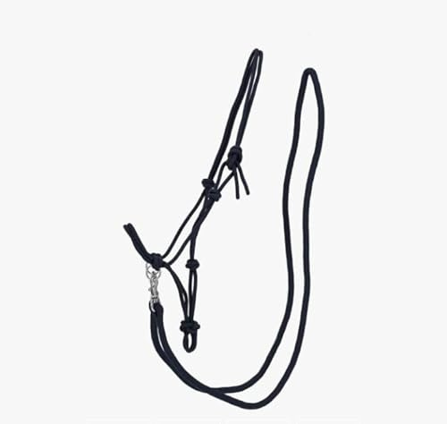 QHP QHP17 Knot Halter Colour with Reins Navy Size: Pony