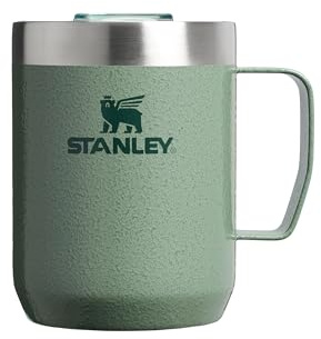 Stanley 1913 Classic Legendary Camp Mug 0.23L - Hammertone Green | Campingmugg I Rostfritt Stål - BPA -Free Thermos Resemuggg För Varma Drycker - Diskmaskin Säker
