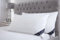 Littens 50cm x 90cm Luxury Pair Super King Size White Goose Feather & Down Pillows 230TC 100% Cotton Casing, Down Proof (20 x 36)
