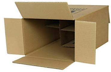 We Can Source It Ltd - 10 x 6 Bottle Wine Box With Dividers - Strong Sturdy Cardboard Carrier Box - Supplied In Flat Packs - Easy and Rapid Build