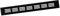 40x300mm Grille d'Aération Noire - Grille de Ventilation en Aluminium - Grille de Meuble pour Porte, Armoire, Radiateur