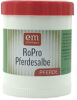 eM Chiemgau Allrounder Pflegecreme für Pferde [mit Effektiven Mikroorganismen] Pferdesalbe mit Lanolin bei Wunden, Hautirritation, Muskelverspannung, Gelenkproblem, Ekzem & Juckreiz (100 g)