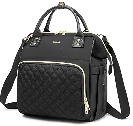 Ezgnuk Kleine Wickeltasche, Mini-Baby-Rucksack, multifunktionale wasserdichte Reisetasche, Arbeitstasche., Schwarz, Small, Wickeltasche